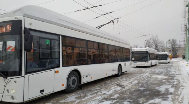 Новые троллейбусы вышли на линии города Чебоксары